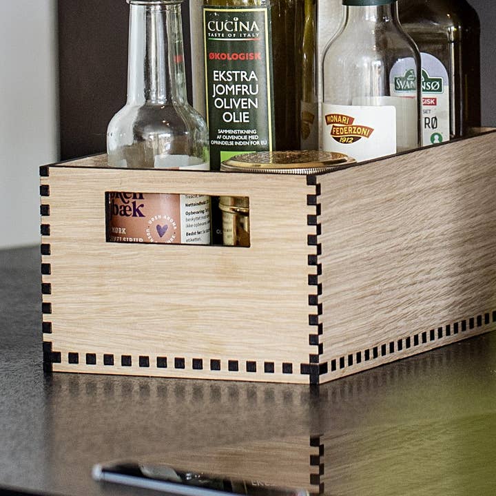 Scatola di immagazzinaggio, 24,5 x 15,5 x 10,5 CM, Rovere per la vendita all'ingrosso da parte di Treend