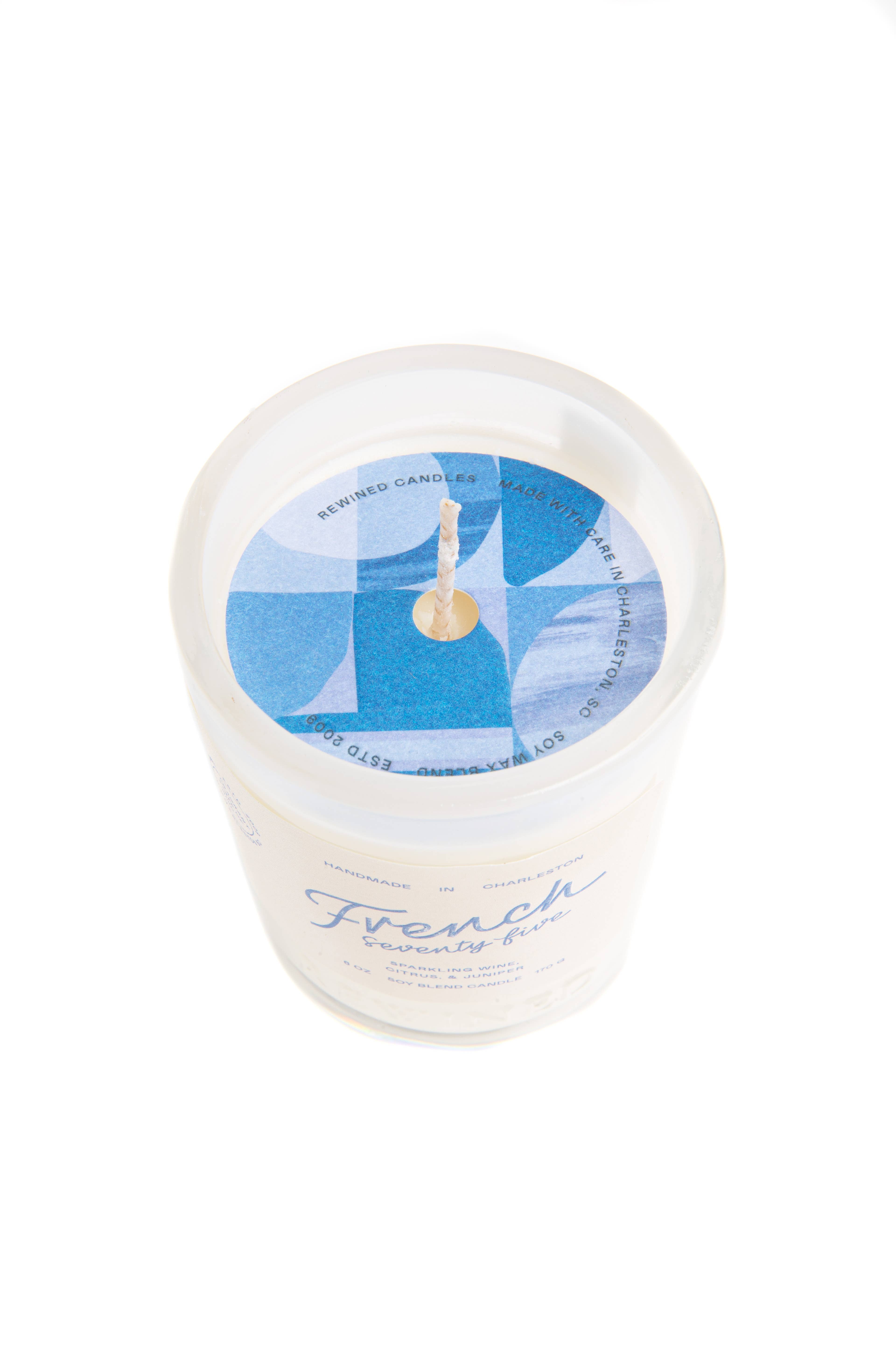 Rewined - Wholesale Jar/Filled Candle - Rewined French 75 Candle 6 oz4