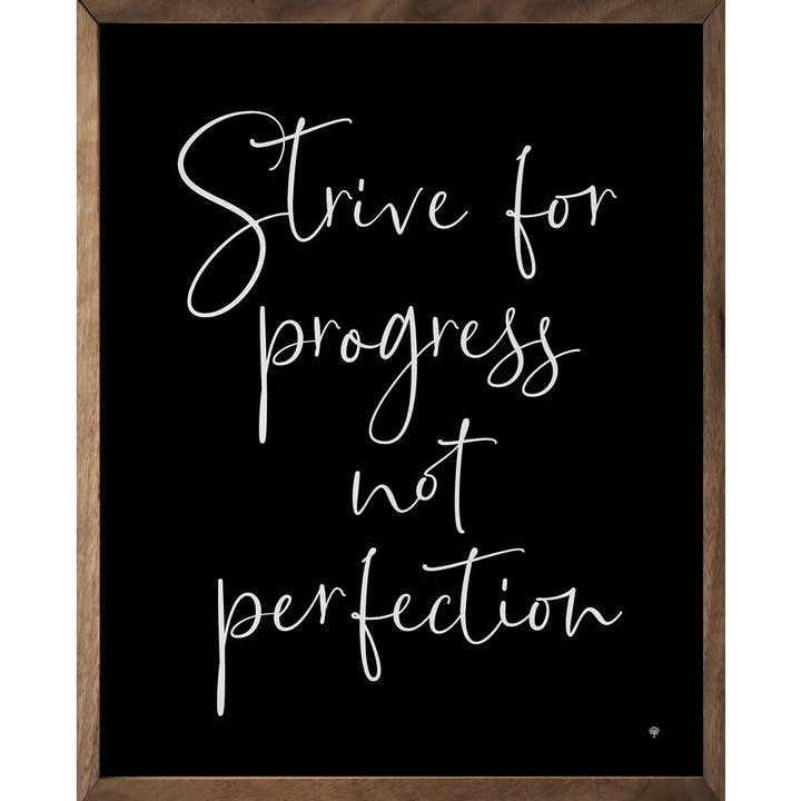 Strive For Progress Black for wholesale by Kendrick Home