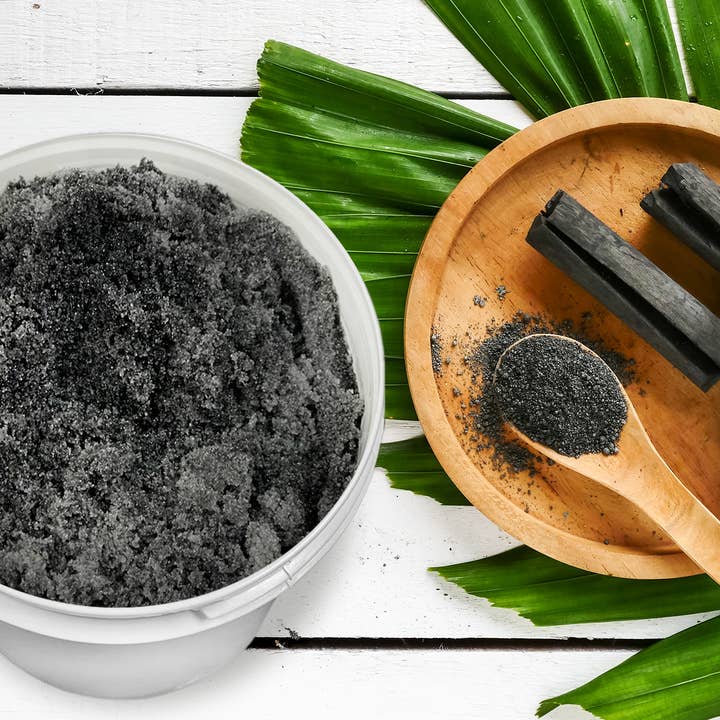 The Midwest Sea Salt Company - Wholesale Body Scrub/Exfoliant - Exfoliating Activated Charcoal Scrub - 128oz