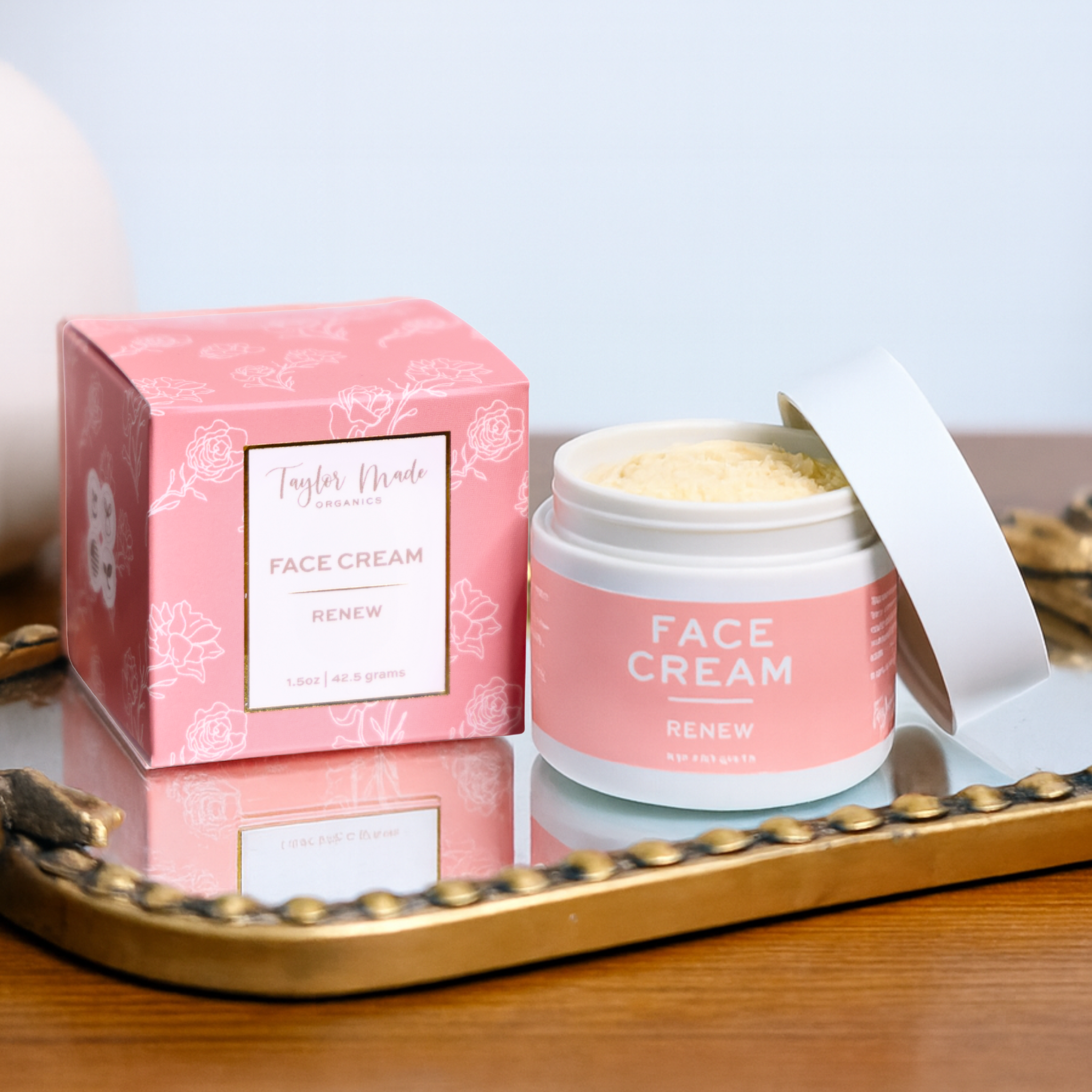 Taylor Made Organics - Wholesale Anti-Aging Moisturizer - Renew Face Cream + collagen and hyaluronic acid3