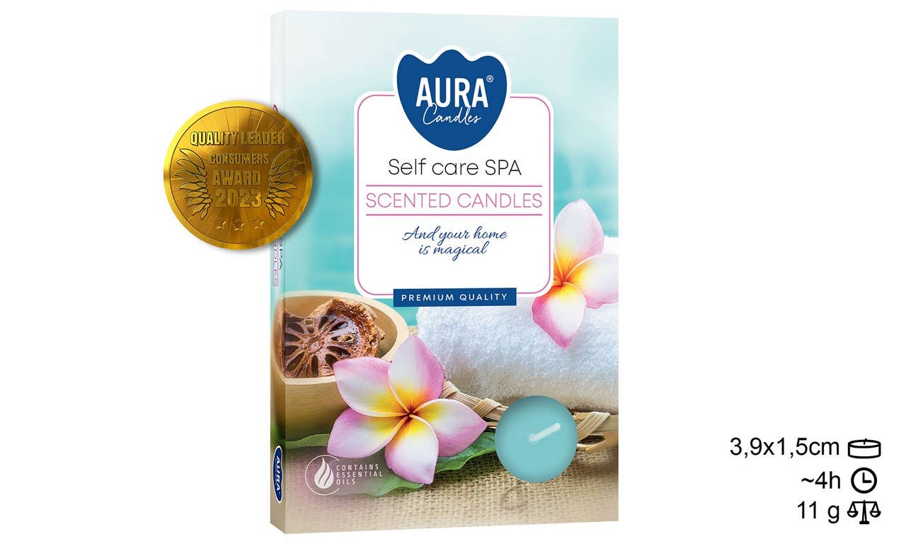 Esoterica Arte - Wholesale Tea Light Candles - Tea Light 6 Spa Self-Care Candles 4h (12 pcs)0