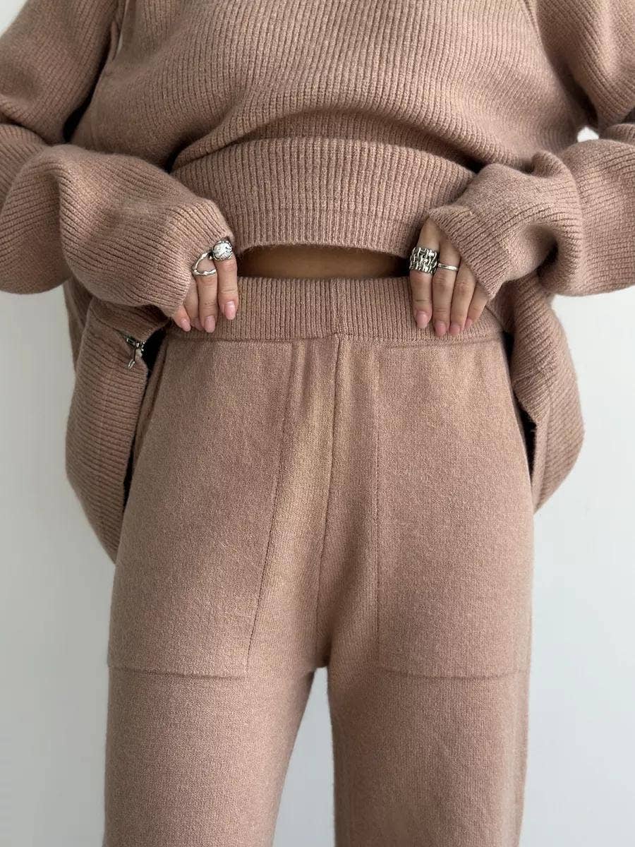 Marayn - Wholesale Top & Pant Set (NOT Loungewear) - Women's - Chic Knit Set Modern European Style for Fall21