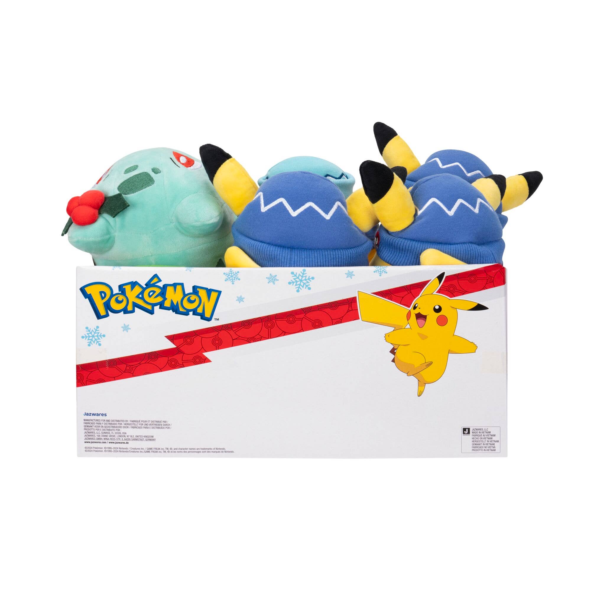 License 2 Play Toys - Wholesale Stuffed/Plush Toy - Kids & Baby - Pokemon 8" Holiday Themed Plush Assortment in Display10