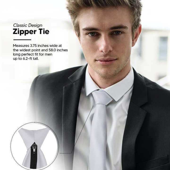 Dubal Brothers - Wholesale Necktie – Men’s - Solid Zipper Neckties (Multipacks) by Vittorio Farina15