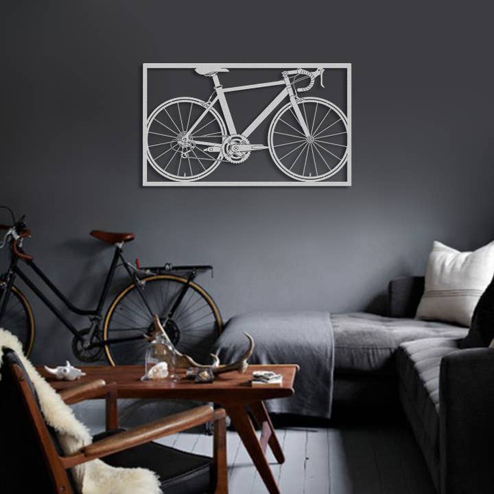 NOXART LLC – Großhandel 3D-Wandkunst – Fahrrad-Metall-Wandkunst - APT2177