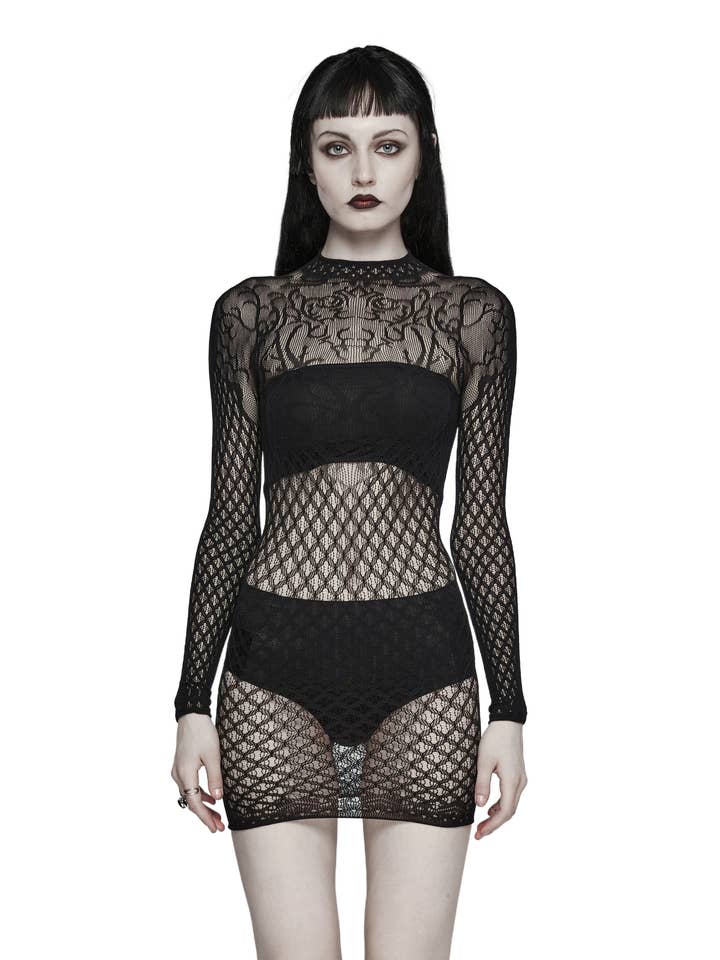 Western Fashion - Wholesale Dress – Women's - GOTH KNITTED DRESS0