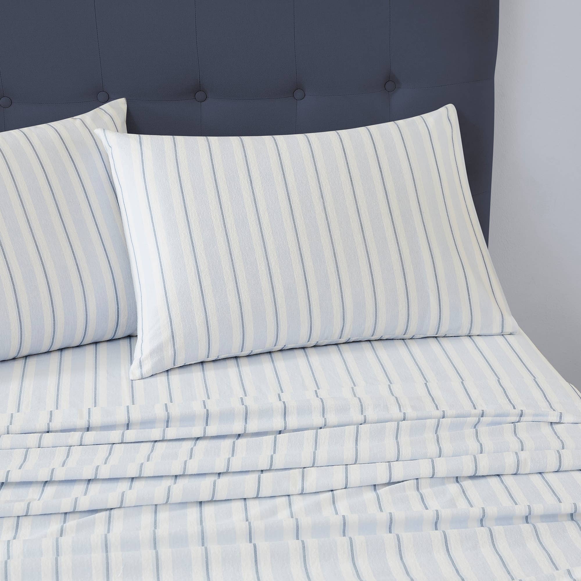 Laura Ashley Brampton Stripe Midnight Blue for wholesale on Faire1