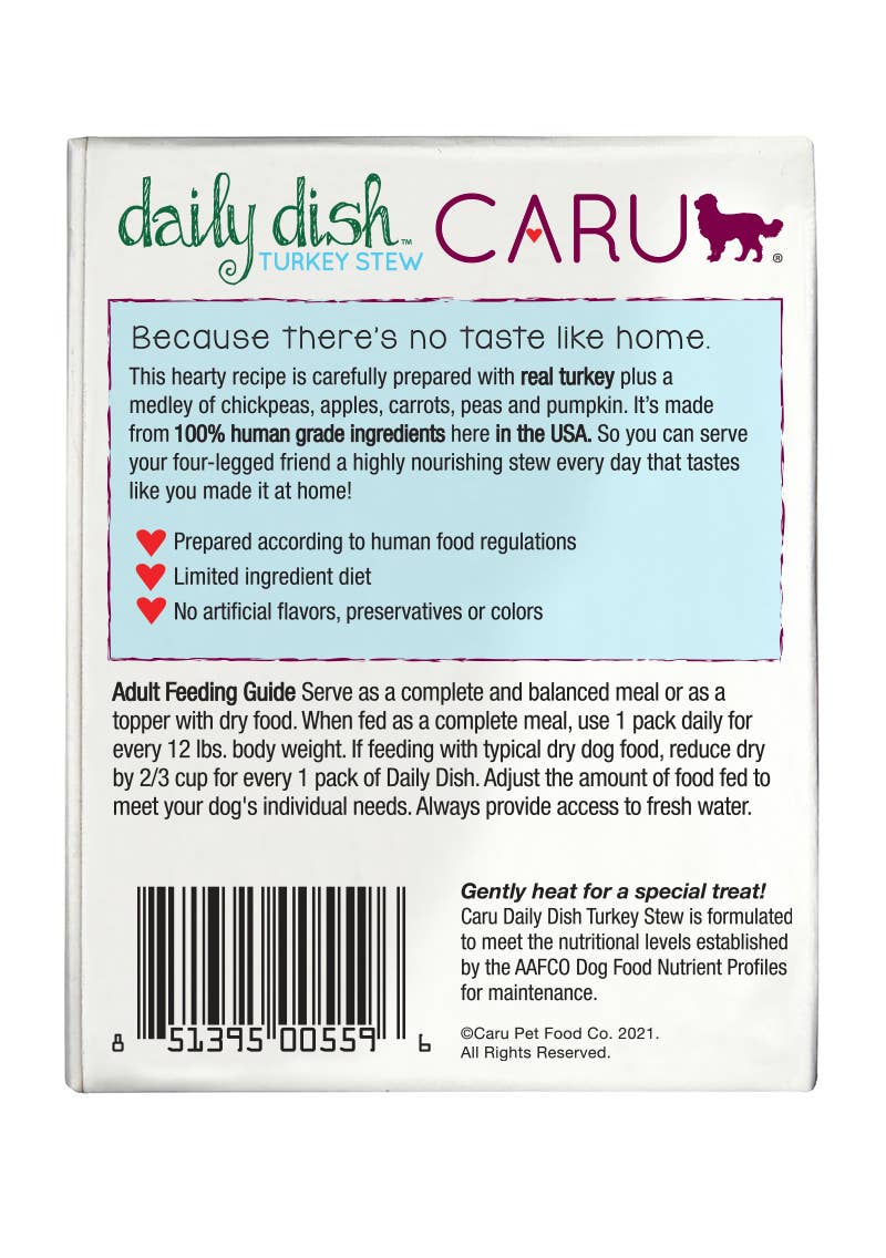 Caru - Wholesale Pet Food - Dog - Caru Daily Dish Turkey Stew for Dogs1