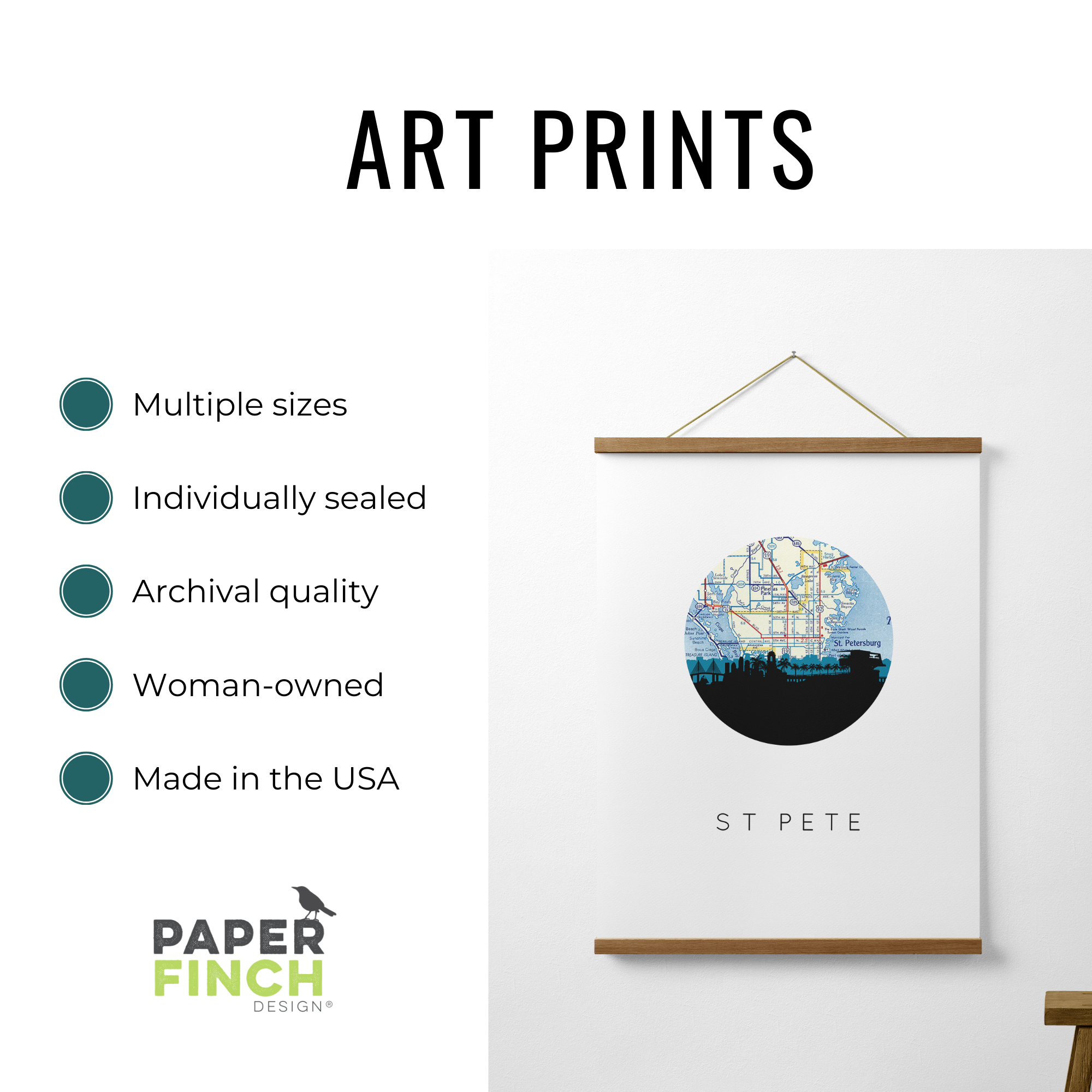 Paperfinch Design – Großhandel Kunstdruck – Kunstdruck Michigan Apfelblüte | Serie der Staatsblumen5