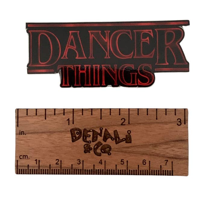Denali & Co. – wholesale Sticker – Dancer Things Parody Dance Sticker, 3" x 1.2"2