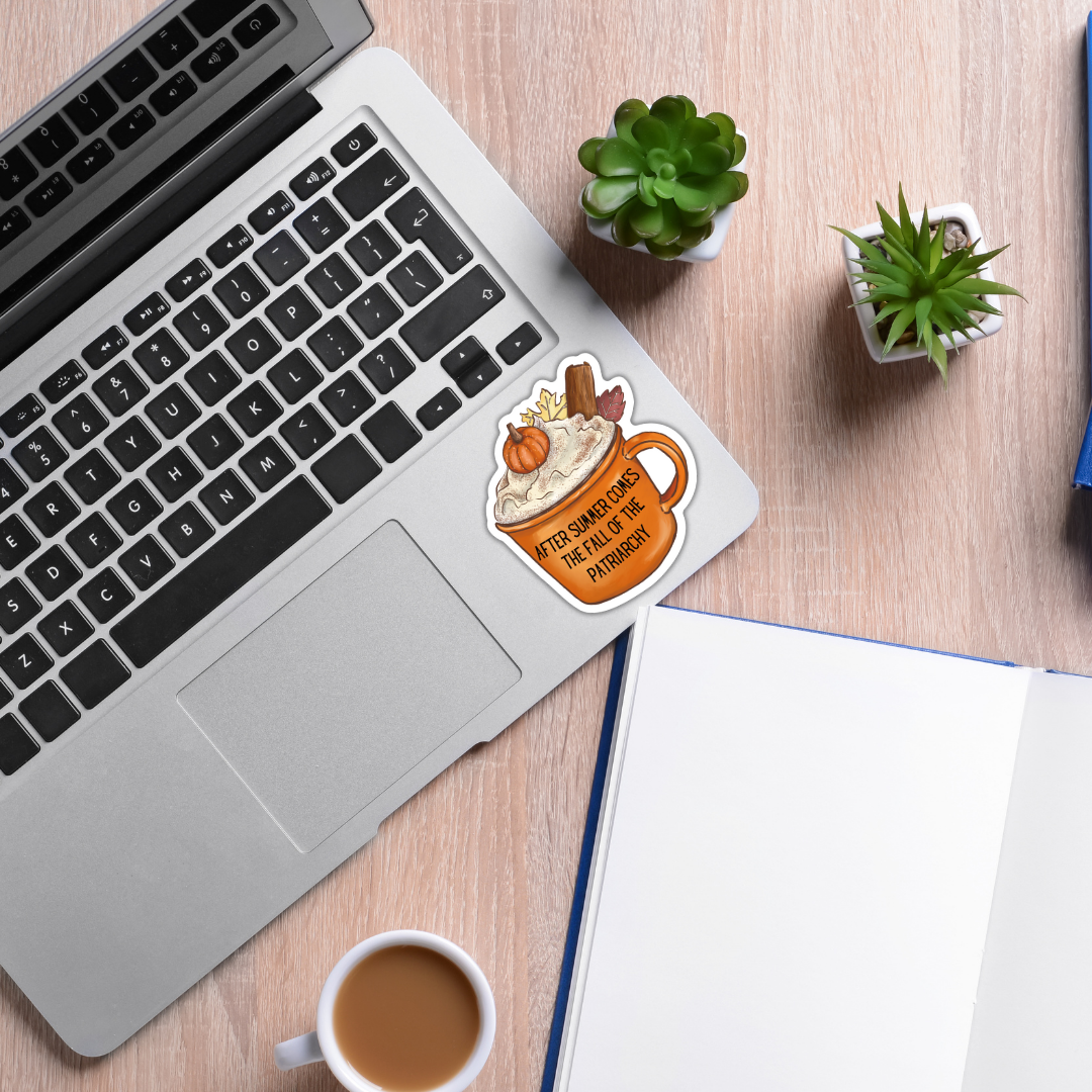 GetBullish – wholesale Klistermärke – Patriarkatets fall feministisk pumpakryddklistermärke2