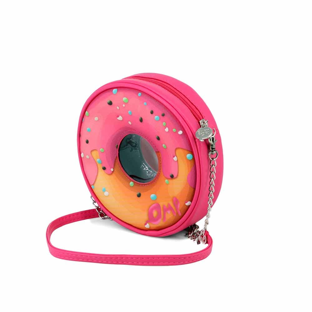 KARACTERMANIA - Wholesale Crossbodytas - kinderen - Oh mijn pop! Pinknut-Round tas, roze1