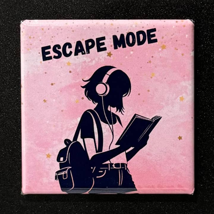 Mode Évasion Aimant – Cadeau pour Amoureux des Livres avec Ambiance Conviviale pour la vente par The JC Creations