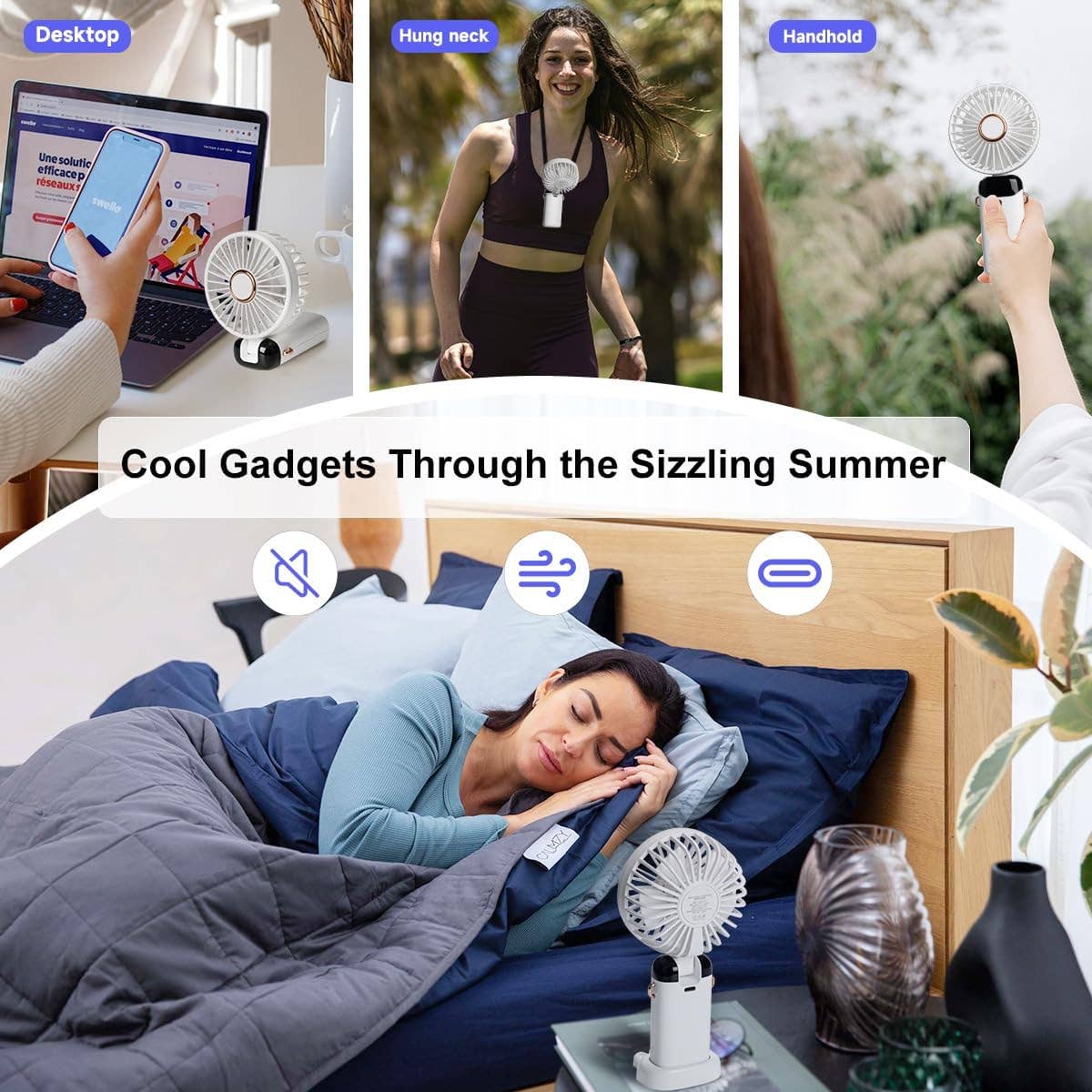  Pack Mix Match Colors  Perfect Gift USB-C Rechargeable Portable Cooling for wholesale on Faire9