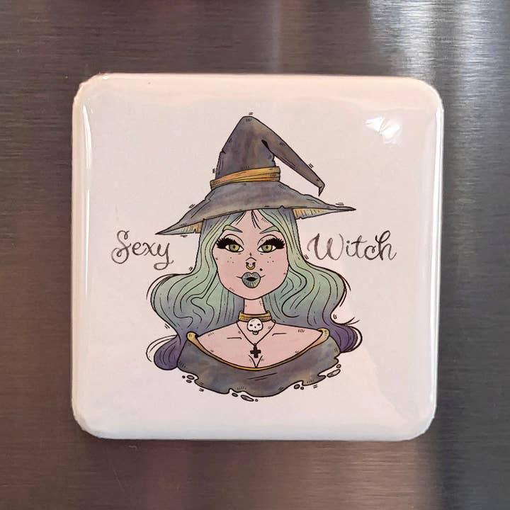 Sexy Witch Fridge Magnet for wholesale by PhiloPerse