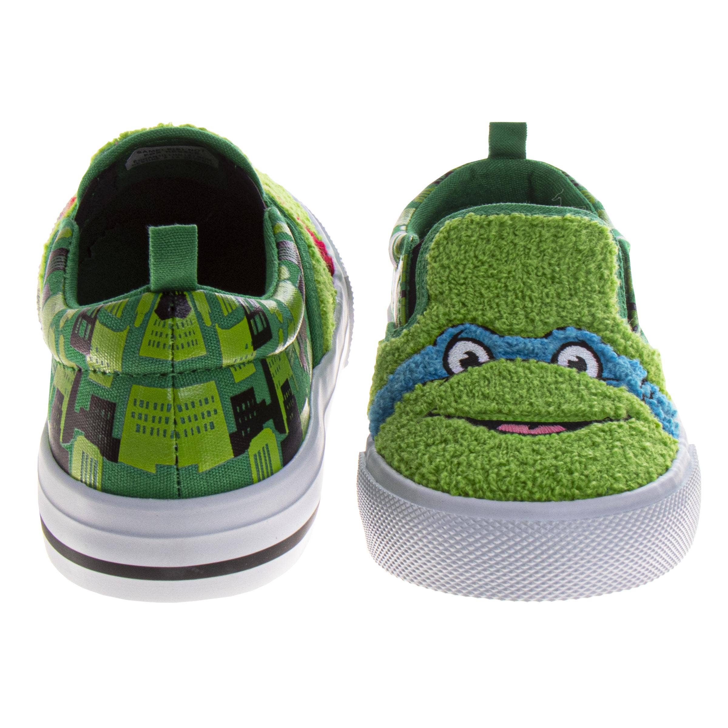 Josmo Shoes Inc - Venta al por mayor Zapatillas deportivas sin cordones - Niños - Zapatillas de las Tortugas Ninja Mutantes Adolescentes (Niños Pequeños/Grandes)3