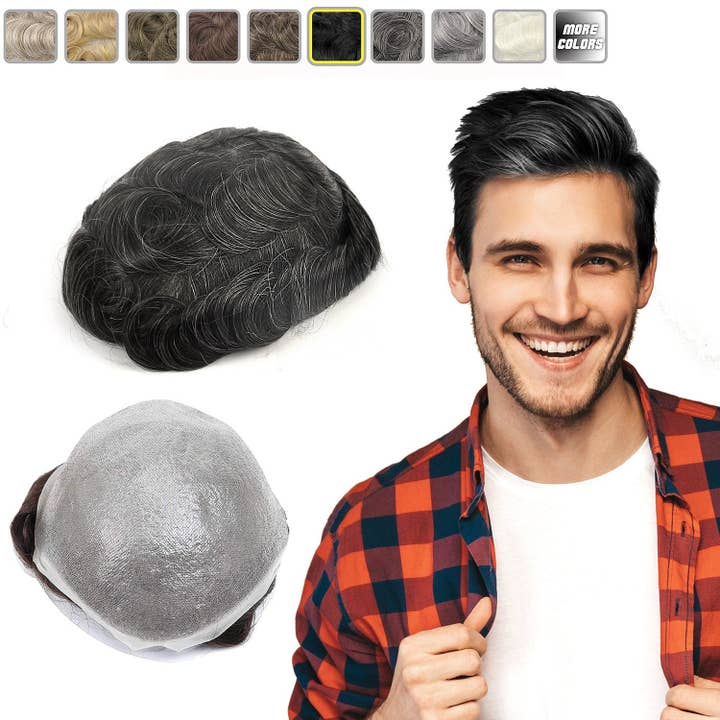 GEXWORLDWIDE - Wholesale Hair Extensions - GEX Men's Toupee 0.03-0.04mm Ultra Thin Skin Hair Systems