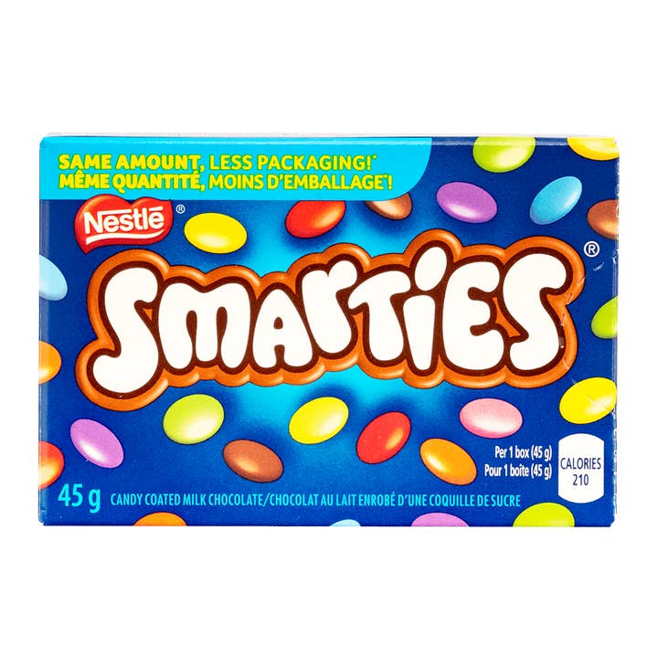 Echo Sales Canada - Wholesale Chocolate Covered Sweets - Nestle Smarties Candy Coated Milk Chocolate 45c x 12ct