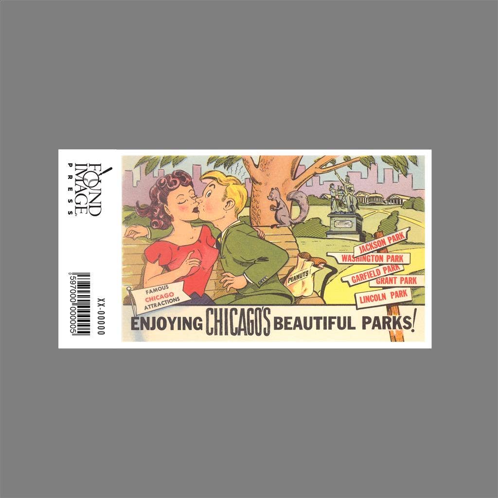 Found Image Press - Wholesale Sticker - Sticker CH-580 Enjoying Chicago's Beautiful Parks1