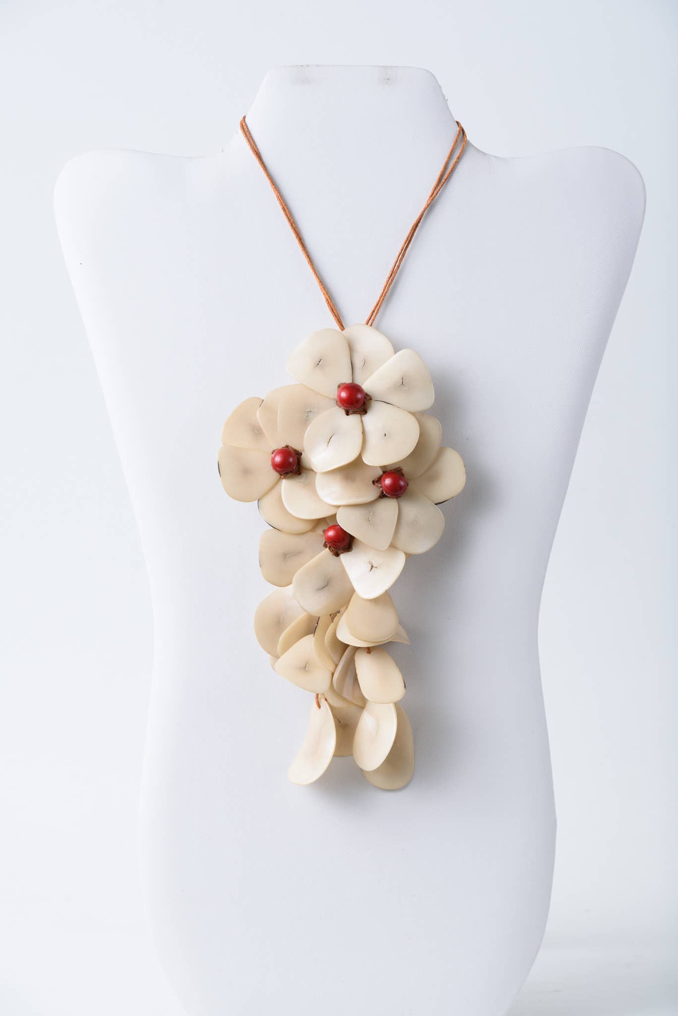 TaguArtsy - Wholesale Pendant/Charm Necklace - Holly Pendant Flower Tagua Necklace19