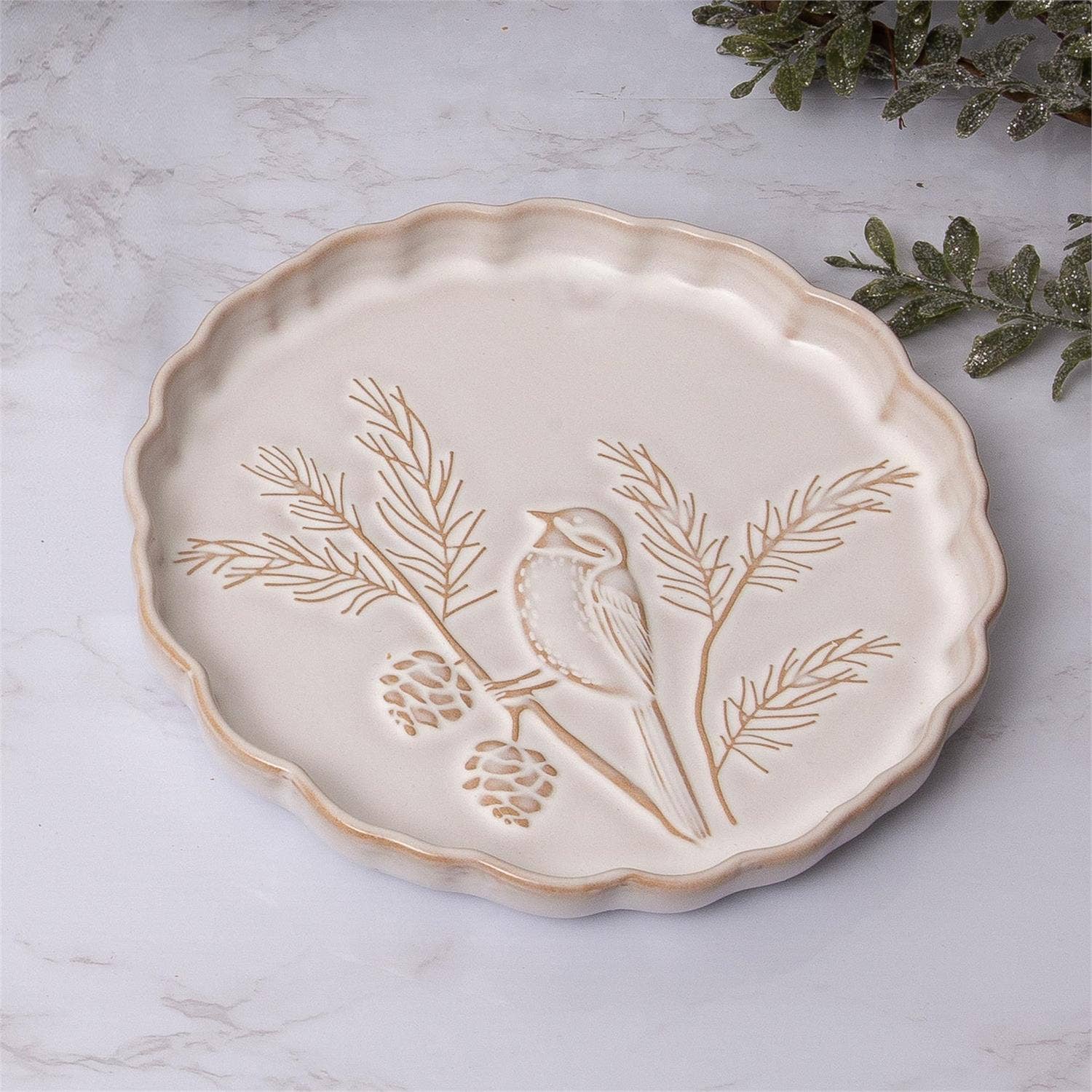 Audrey's Home & Gift - Wholesale Decorative Plate/Dish/Bowl - Plate - Winter Woodland (Pk/02)3