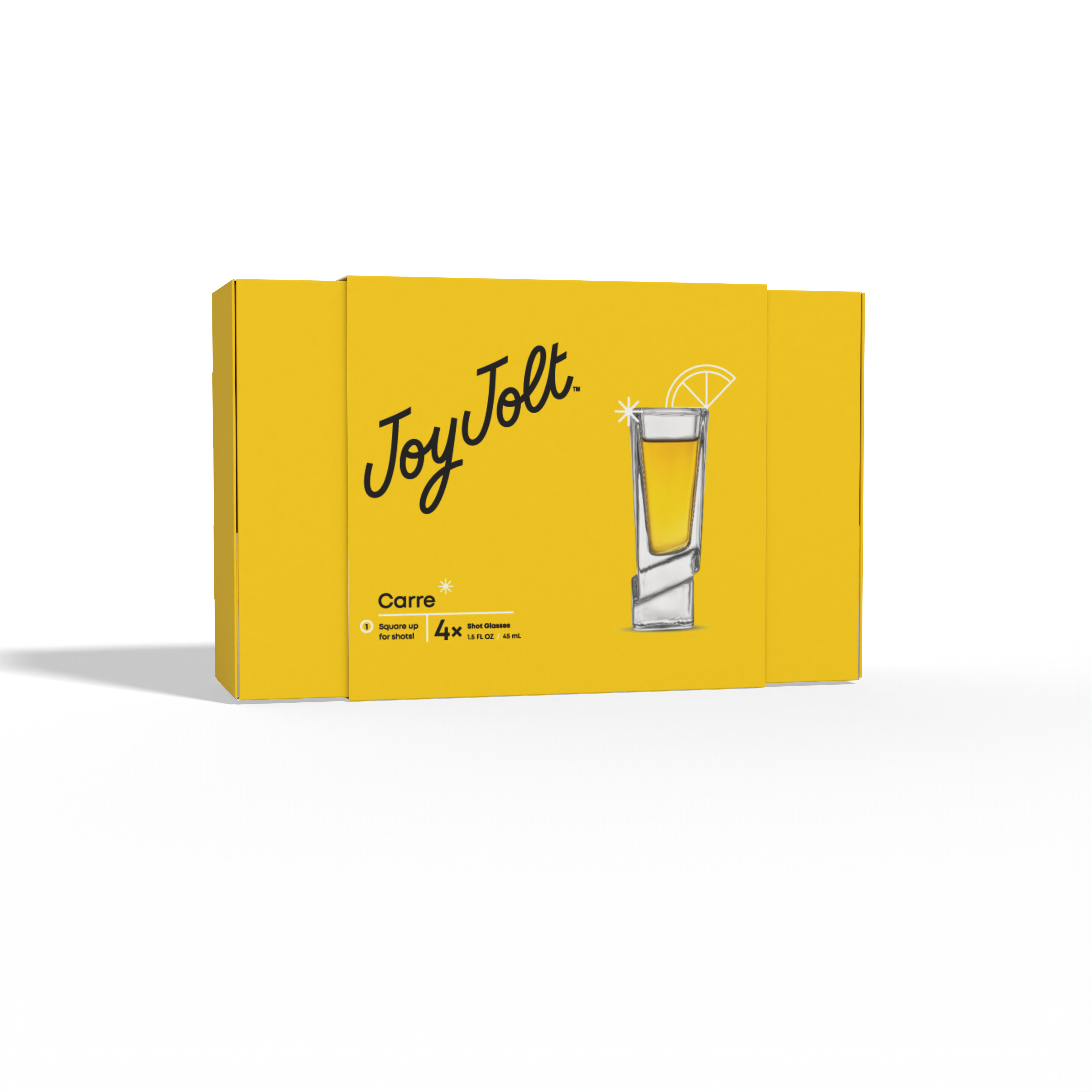 JoyJolt - Venta al por mayor Vaso de chupito - Vasos de chupito Carre Square con base pesada, 1.5 onzas, juego de 48