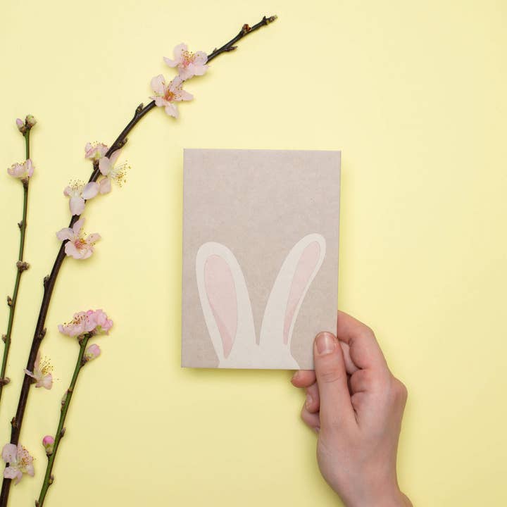 My Pretty Circus - Wholesale Easter Card - Simple Easter card: Happy Easter card bunny ears pink7