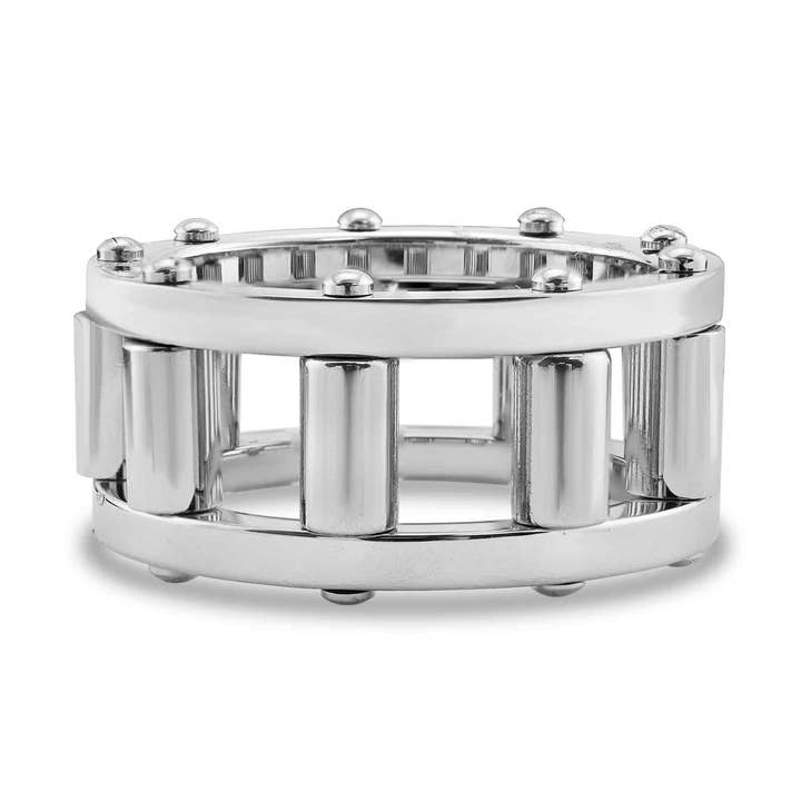 WJW - Venta al por mayor Anillo de banda/apilable - Anillo pulido de acero inoxidable para cadena de bicicleta0