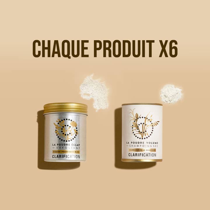DUO OFFER • PACK OF 6 • Dry Shampoo+Face Scrub for wholesale by CLARIFICATION