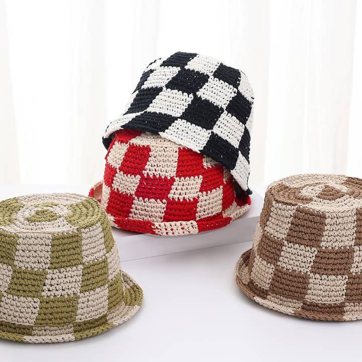 Hailey Cheker for wholesale by The Pathz - Hats, Bags & Lifestyle