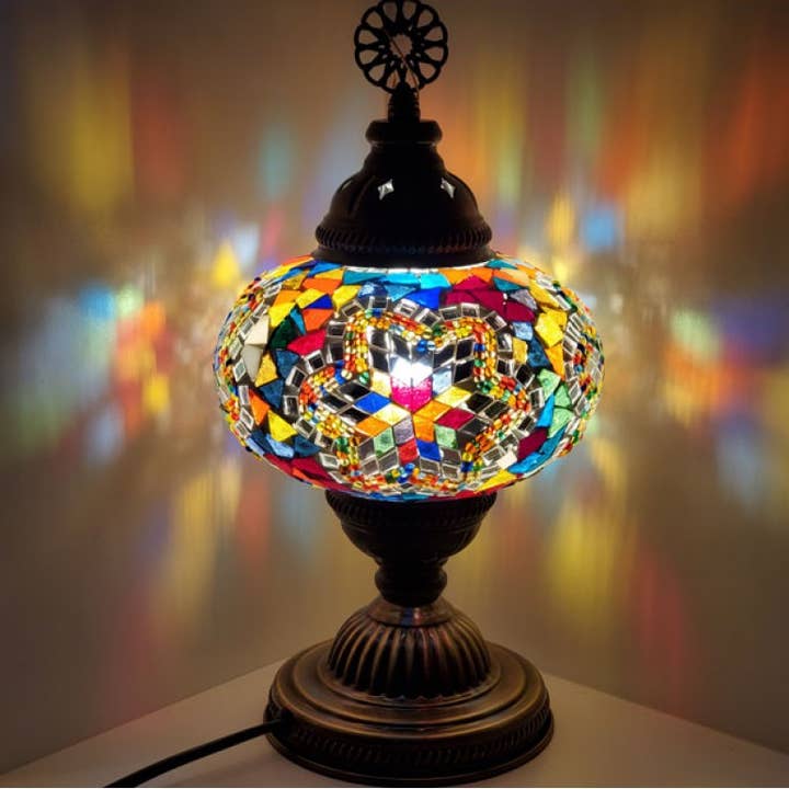Natto USA - Wholesale Accent/Desk Lamp - Mosaic Table Lamps 6" TL6 * 12 pack assorted *