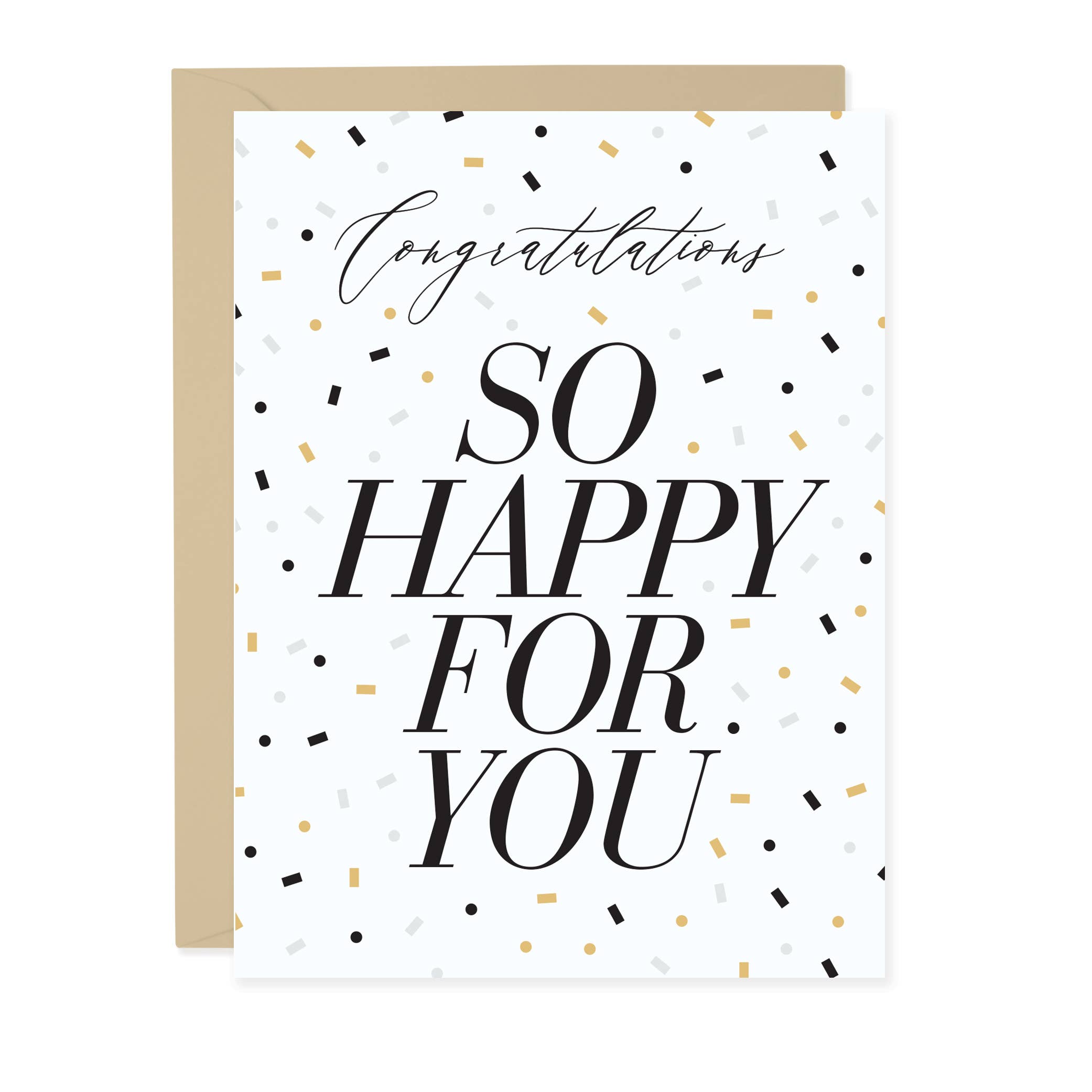 Praxis Design Studio - Wholesale Congratulations Card - So happy For You Card0