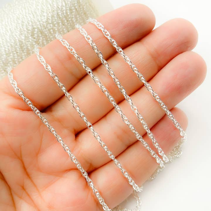Cadena tipo cuerda de plata de ley 925. 015RSS para venta al por mayor de Jewels & Chains