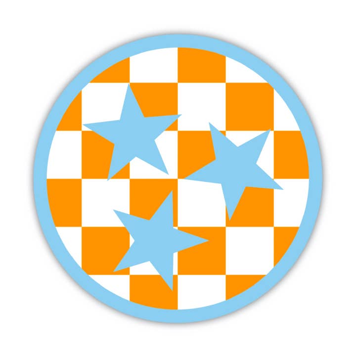 Tri-Star Tennessee Aufkleber, Knoxville, Volunteer (blau) für den Großhandel von Golden Hour Press Co.