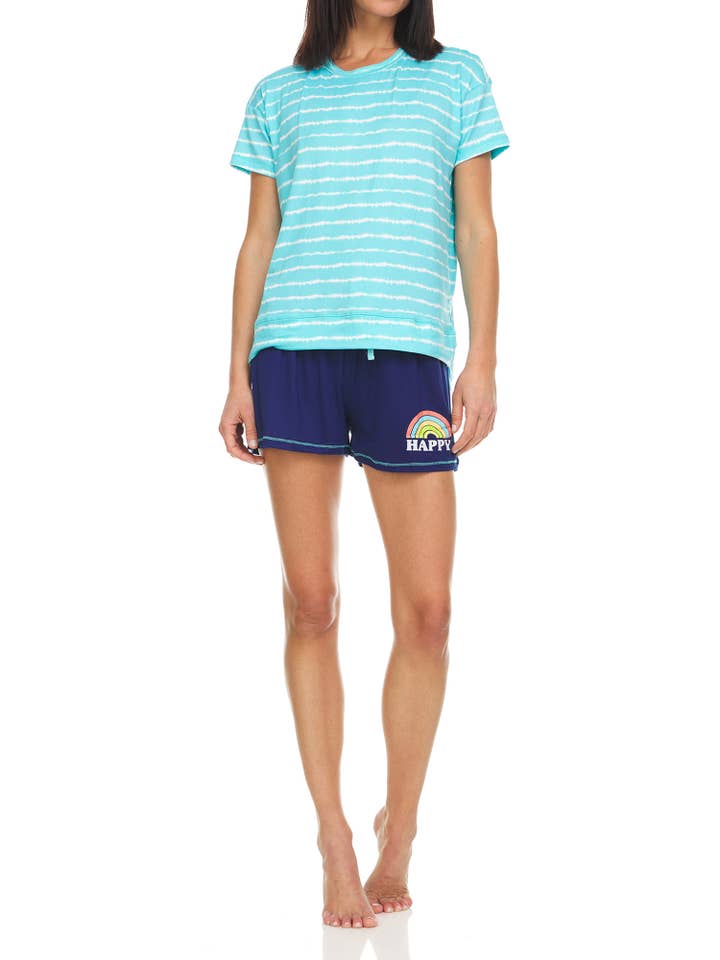 René Rofé - Wholesale Sleepwear Set - Women's - Happiness Is Short Pajama Set T0504