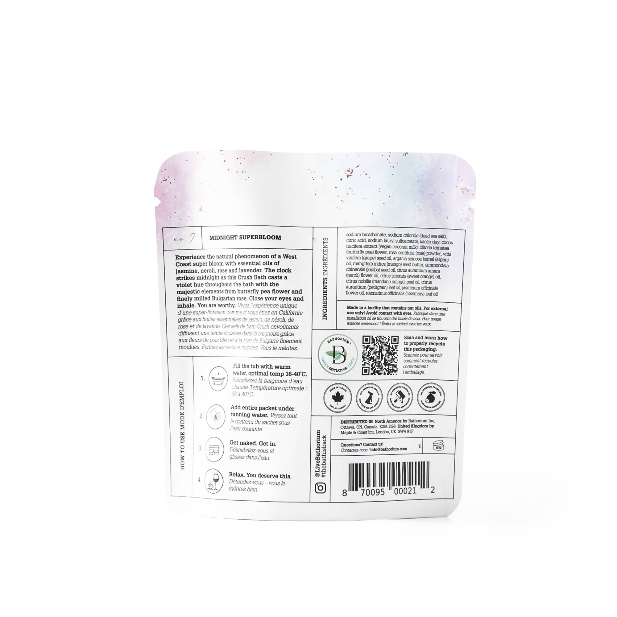 Bathorium - Vente Lait de bain - Bain de bain Midnight Superbloom Crush 120 g2
