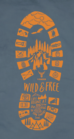 darkslate 14Ender® Boot Dark Slate T-shirt for wholesale on Faire2