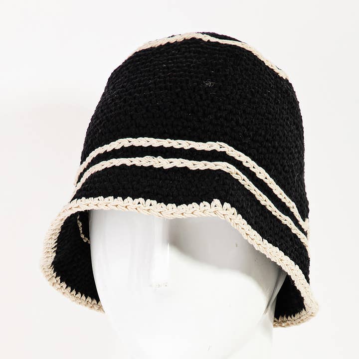 Gorro de punto de ganchillo para venta al por mayor de Collections by Fame Accessories