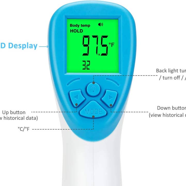 La Hammam - Wholesale Thermometer - Digital Thermometer Non-contact Forehead Temperature Gun FDA2