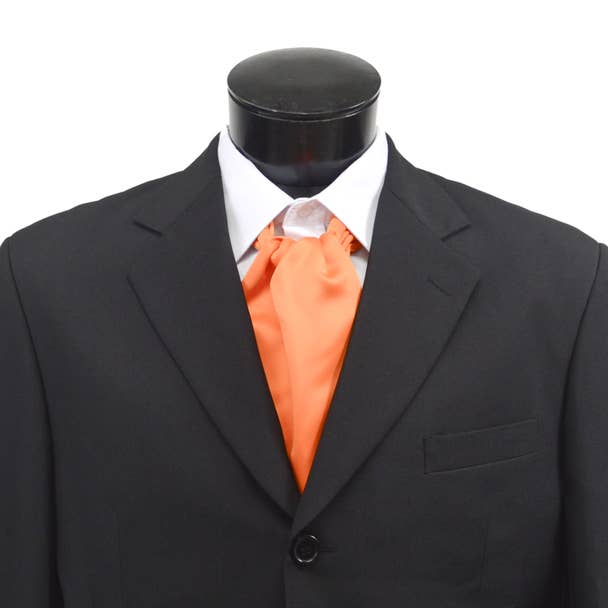 Selini New York - Wholesale Necktie – Men’s - Solid Satin Poly Ascot4