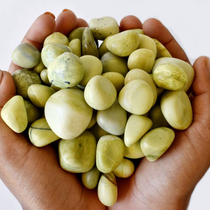 Soothing Crystals - Wholesale Spiritual Stone/Crystal - Serpentine Tumbled Stones Healing Stones 100G to 1KG5