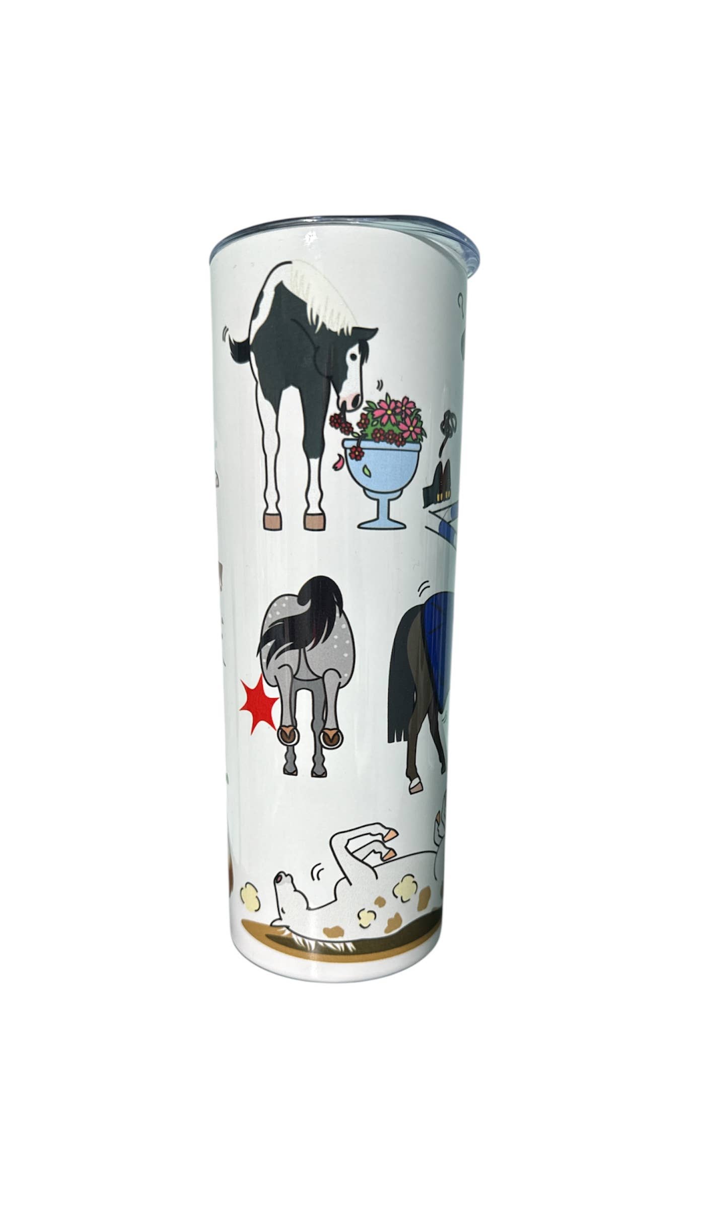 Barleywood Designs - Wholesale Insulated Mug/Tumbler - Naughty Horses 20 oz. Tumbler2