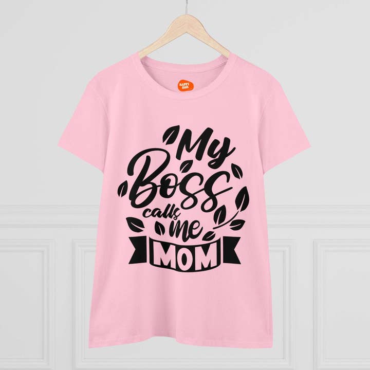Mijn Baas Noemt Me Mam Shirt - Katoenen T-shirt voor Moederdag voor wholesale door Happymom