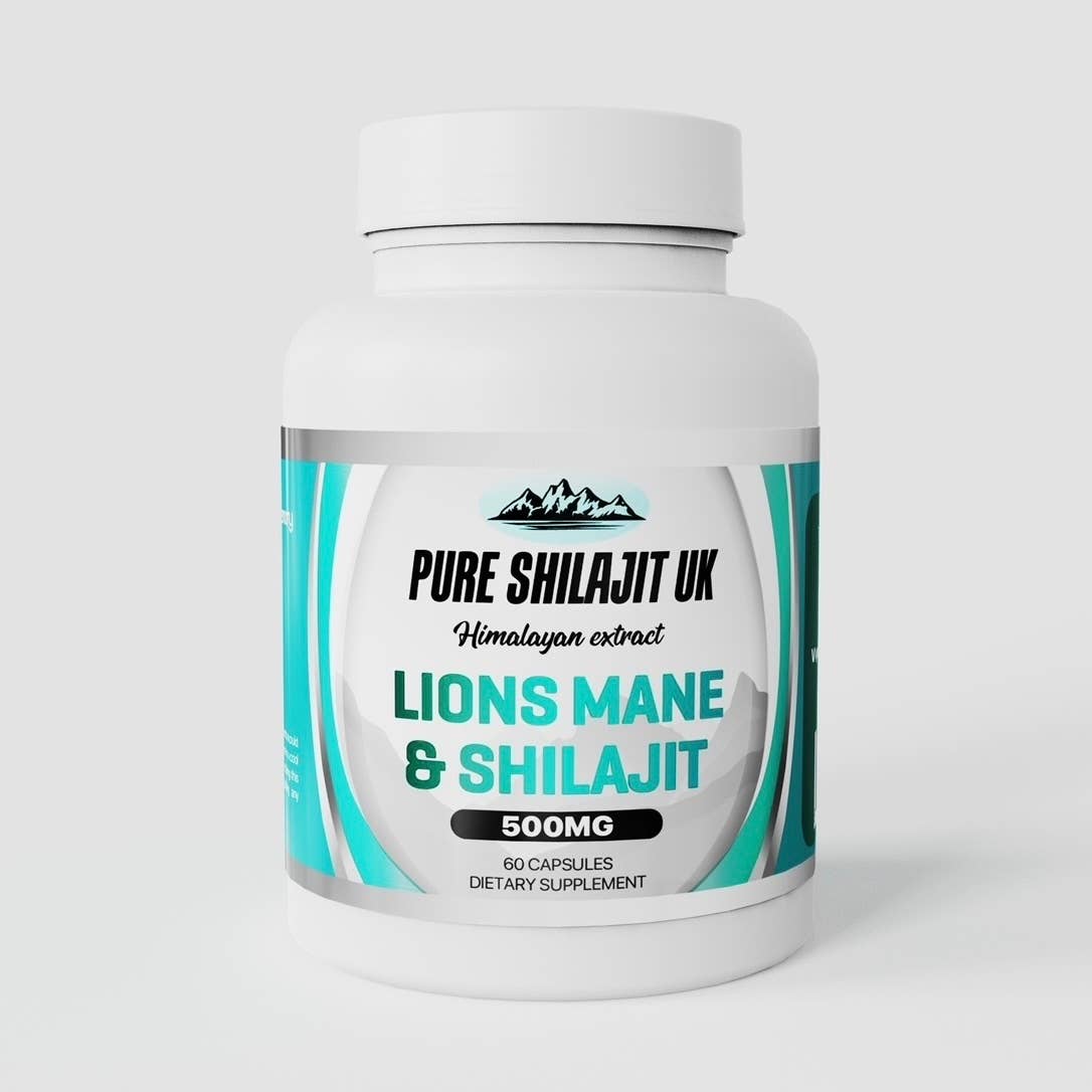 Pure Shilajit UK - Vente Supplément oral/vitamine - Capsules d'extrait pur Shilajit UK - Lions Mane & Shilajit.3