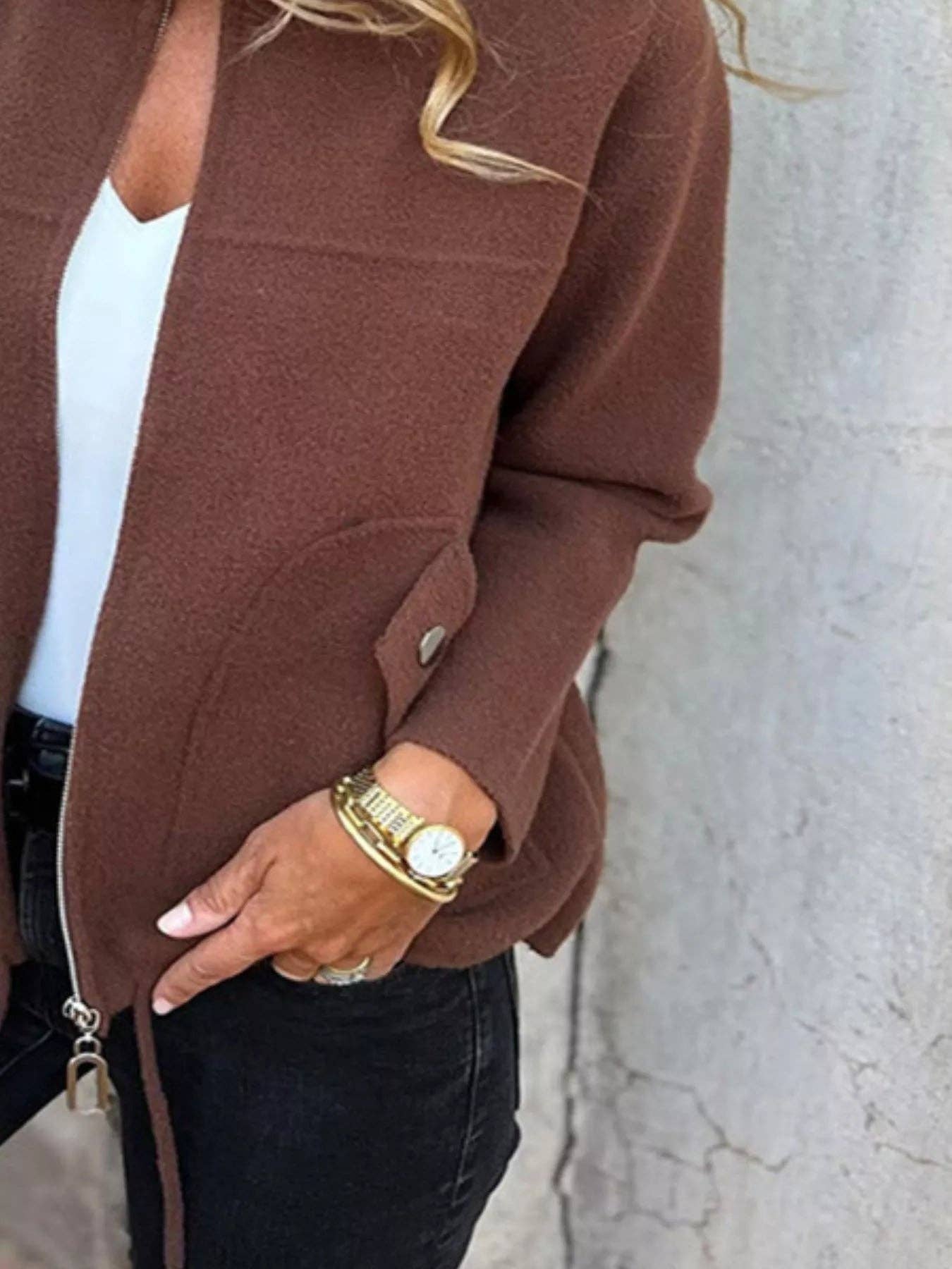 React Activewear - Wholesale Jacket - Women's - Full Size Zip-Up Long Sleeve Outerwear Plus Size2