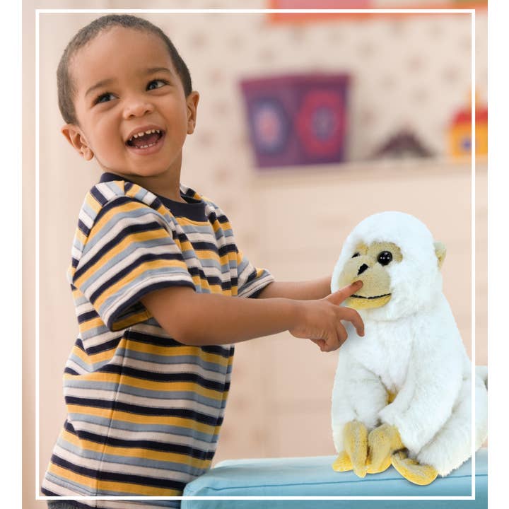 Cota Global - Venta al por mayor Peluche - Niños y bebés - Súper Suave de Peluche - Mono Ardilla Blanco6