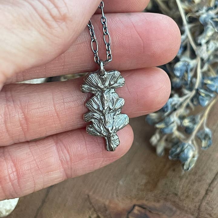 Lavender 3 Flower Necklace - Vert (Silver, Bronze or Copper) for wholesale by Ozark Impressions Jewelry