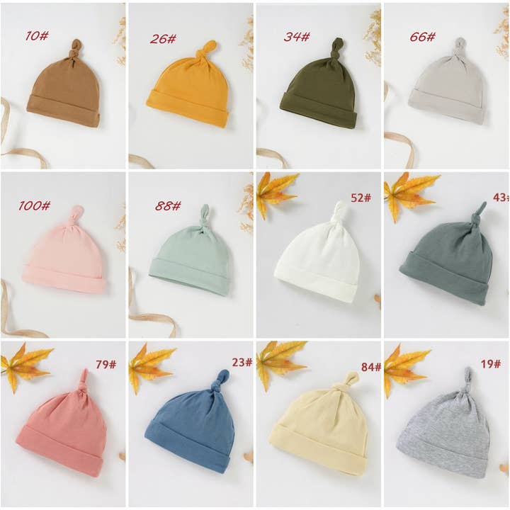 Organic Cotton Baby Beanie Hat for Newborns for wholesale by shoplittleswan