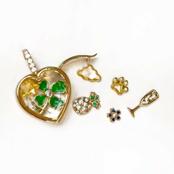 Personalisierte Herz-Anhänger-Box-Halskette für den Großhandel von Verdivine